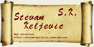 Stevan Keljević vizit kartica